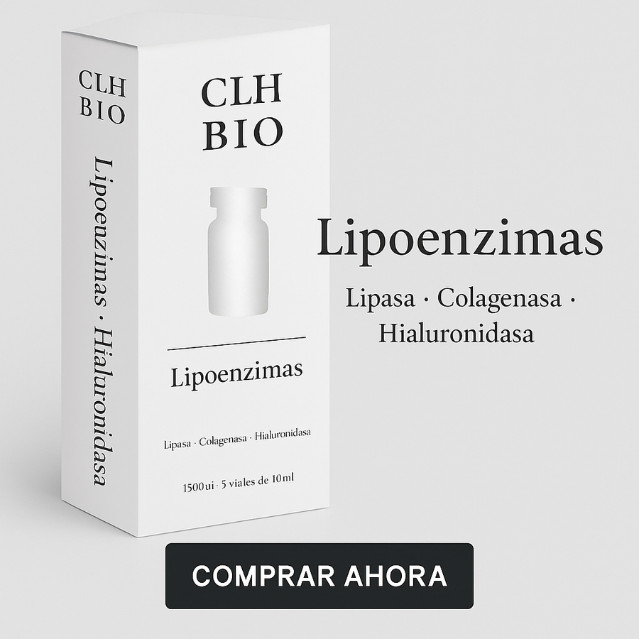 Lipoenzimas Potencializadas CLH BIO – Reducción de grasa localizada | Caja con 5 viales