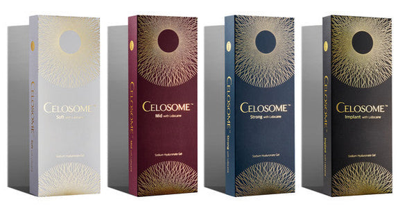 Celosome Implant 1.0 ml – Relleno dérmico profundo con ácido hialurónico para mentón, pómulos y mandíbula